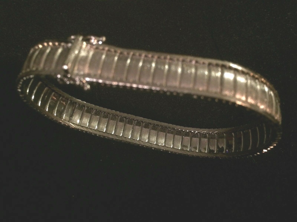 Bracelet Art Déco Vintage En Argent Massif 835 - 19,3 Grammes, Poinçon Argent 925