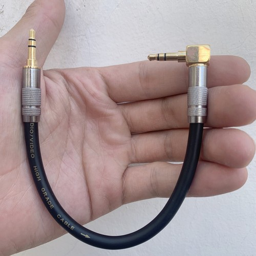 Right-Angle to Right-Angle 3.5mm TRS Stereo Male to Male Pro Audio Cable - Picture 4 of 8