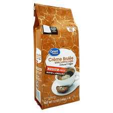 Great Value Cr me Brulee Medium Roast Ground Coffee, 12 oz, Bag