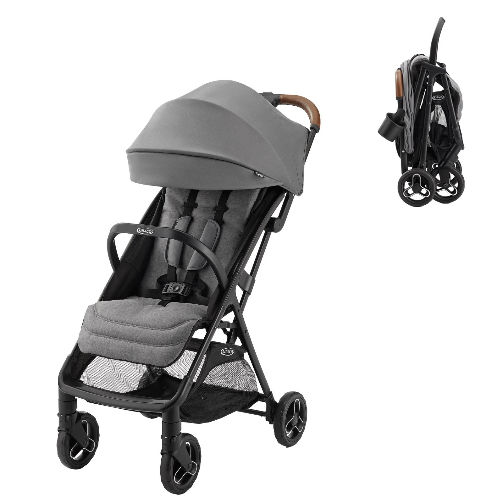 New Graco Ready2Jet Compact Stroller, 1835633 Self Folds One Press Kingston Fash