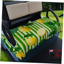 Microfiber Golf Cart Seat Covers 55"x32" - Universal Breathable Green Lemon