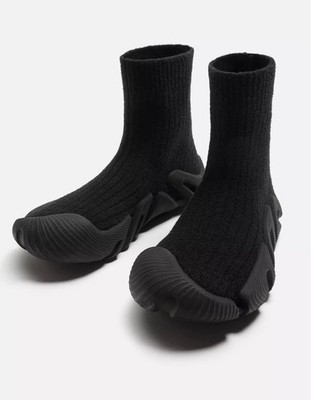 Zara Sock Style Zara Man Shoes 218 ZARA FABRIC HIGH-TOP COLOR SIZE
