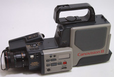 Canovision 8 Canon VM-E1 Camcorder Black/White, Hi8, Untested READ