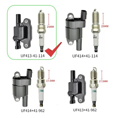 8 Pack UF743 Ignition Coils &Spark Plugs &Wire Set For Chevy Silverado GMC Yukon - Picture 5 of 12