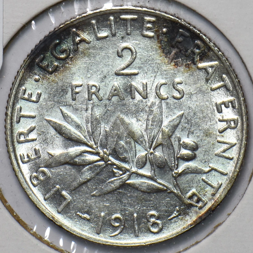 França 1918 2 francos 294271 frete combinado - Imagem 2 de 2