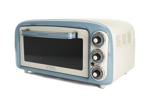 VintageOfen 979, Retro Elektrobackofen mit 3 Backpositionen, 30 cm Pizzaofen,...