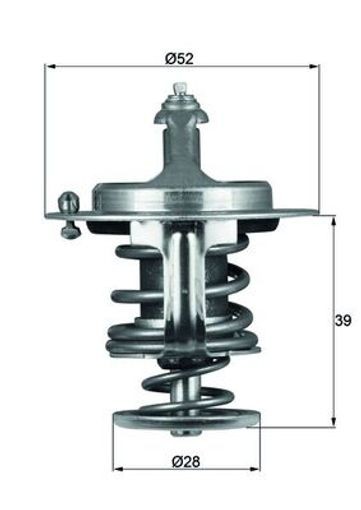 MAHLE TX 71 82D Thermostat, Kühlmittel - für Mazda 2 (DE, DH), u.a. | Kompatibel mit: FORD RANGER, RANGER, USA PROBE II, MAZDA 2, 3, 3, 3, 3 Stufenheck, 3 Stufenheck, 3 Stufenheck, 323 F V - Bild 5
