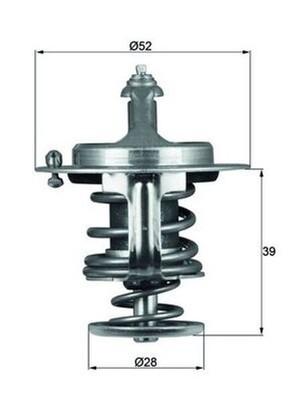 Für MAHLE TX 71 82D THERMOSTAT FORD, MAZDA, SUZUKI