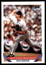 Kevin Brown 1993 Topps #785 Texas Rangers MLB READ FREE SHIPPING AutographDen
