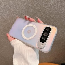Magnetic for Google Pixel 10 Pro XL Case Women, Holographic Iridescent Color Cha