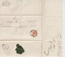 List z 3 kr. 1855 z Wiednia ze stemplem flagowym Ak Gaudenzdorf