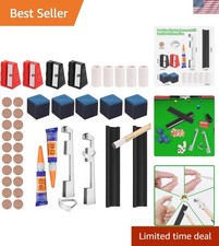 Billiard Pool Cue Repair Kit: 2 Pool Cue Tip Clamp 20 Billiard Cue Tips 4 Sha...