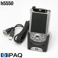 POCKET PC HP iPAQ h5550 3.8" PDA NETZTEIL DOCKINGSTATION DEFEKT! 