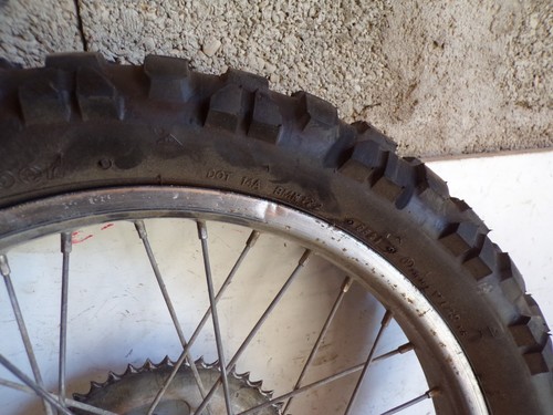 roue jante arrière pneu neuf ev 50 motobecane mobylette 16626 - Photo 3/4