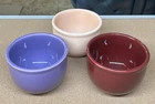 Fiesta Set of 3 Chili Bowls 4 5/8" Apricot Lilac Cinnabar Homer Laughlin HLC USA