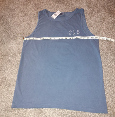 Old Row Outdoors Fishing Flag Blue Tank Men's Size Medium NWT
