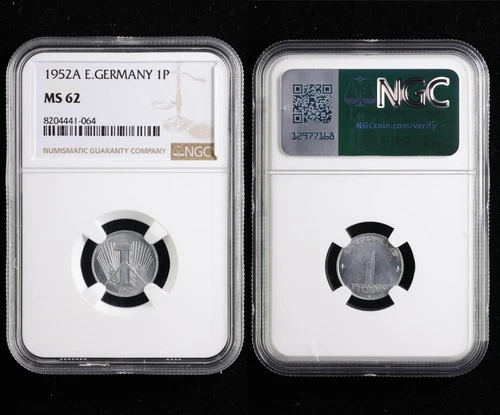 1952A E.GERMANY 1P NGC MS 62