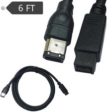 2m Firewire 9pin 800 to 400 to 6 pin Male Cable IEEE1394B PC Mac CAMCORDER
