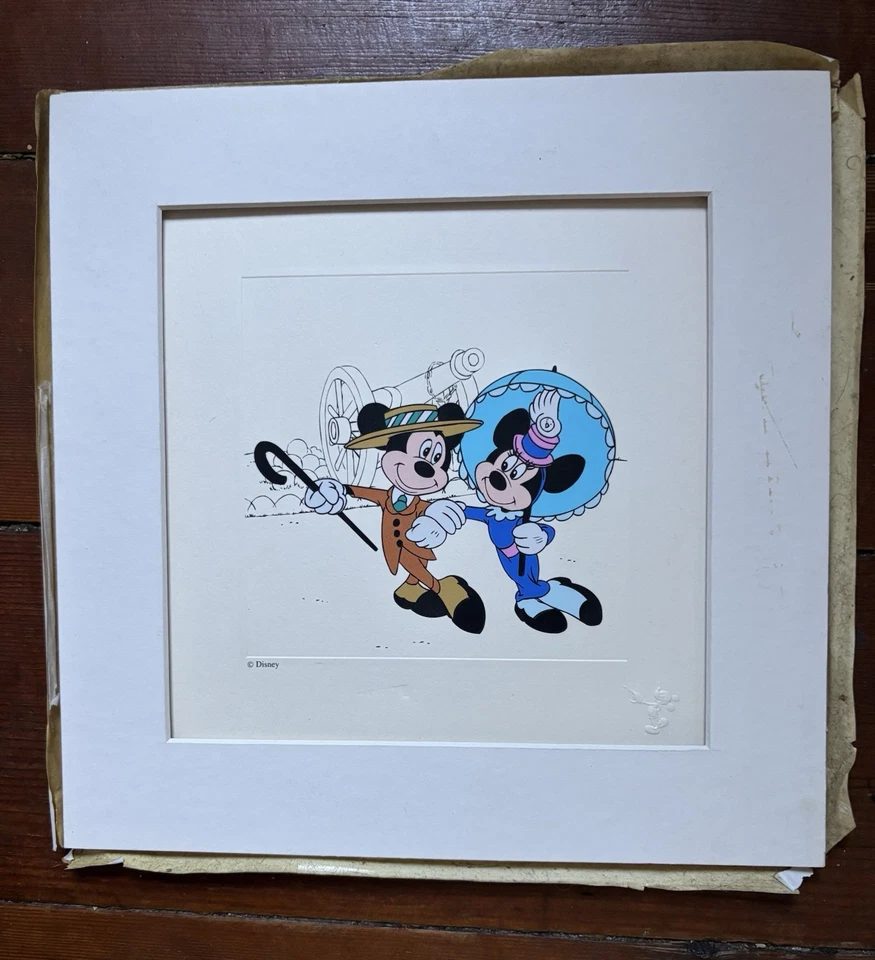 Disney Treasures Nifty Nineties Mickey & Minnie Engraved Etch Print COA/No Frame - Image 2 of 4
