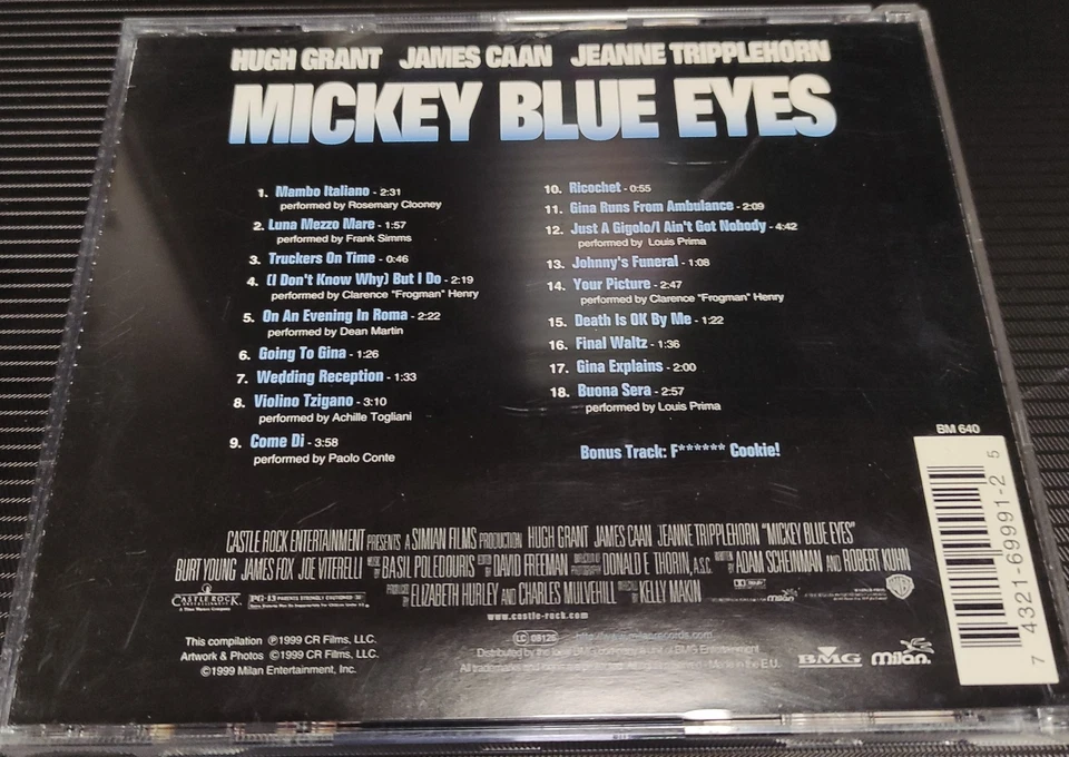 MICKEY BLUE EYES Music From The Motion Picture (1999) CD HDCD EU M/NM - Bild 3 von 3
