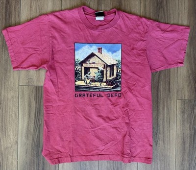 Vintage 2004 Liquid Blue T-Shirt Mens M Red Grateful Dead Single Stitch USA