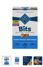 Blue Buffalo Blue Bits Chicken and Beef Variety Pack, Soft-Moist Training Treats