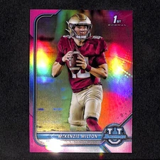 McKenzie Milton 2021-22 Bowman University Chrome Pink #13 Florida State