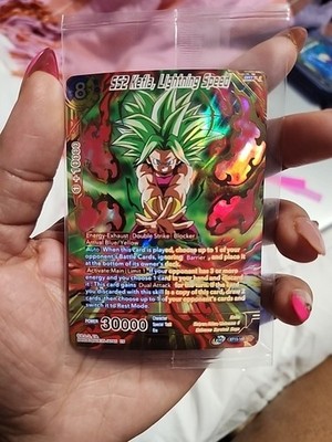 SS2 Kefla, Lightning Speed SPR NM Foil card Dragon Ball Super card game Sealed