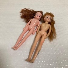 Retro Licca-chan doll & Unbranded dress-up dolls set of 2, bulk sale