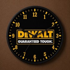 DeWalt Black And Yellow Wall Clock