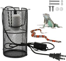Reptile Heat Lamp Guard Ceramic Heat Emitter Basking Heater Lamp Reptile Acce...