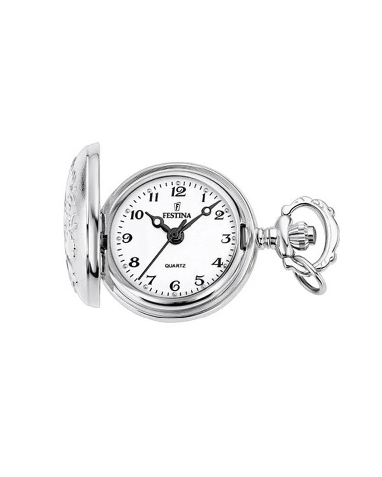 FESTINA  BOLSILLO  COLLANA  OROLOGIO TASCA   QUARZ  REFERENZA   F2032/1  NUOVO - Immagine 2 di 4