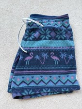 Chubbies Fleece Lounge Shorts Men's Sz Medium Red Blue Soft 5.5" Inseam