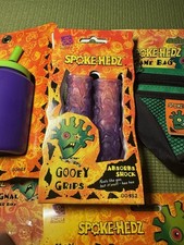 Spoke-hedz Vintage Bundle With Grips 10oz Bottle signal Light Frame Bag And More