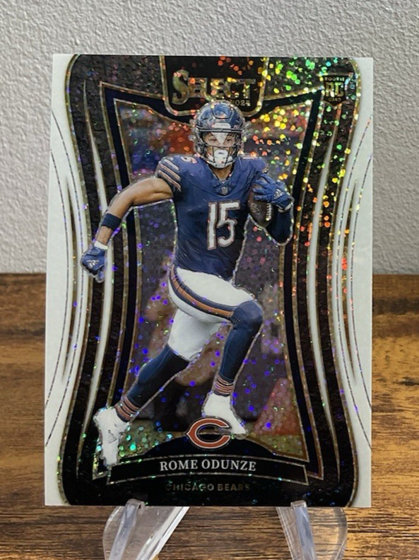 2024 Panini Select - Suite Level Rome Odunze #372 White Sparkle Prizm (RC) Bears