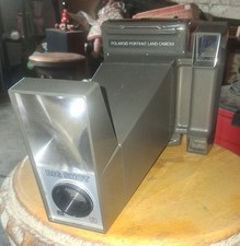 POLAROID BIG SHOT Portrait LAND CAMERA Untested Sold AS IS & SUN GUN MOVIE LIGHT