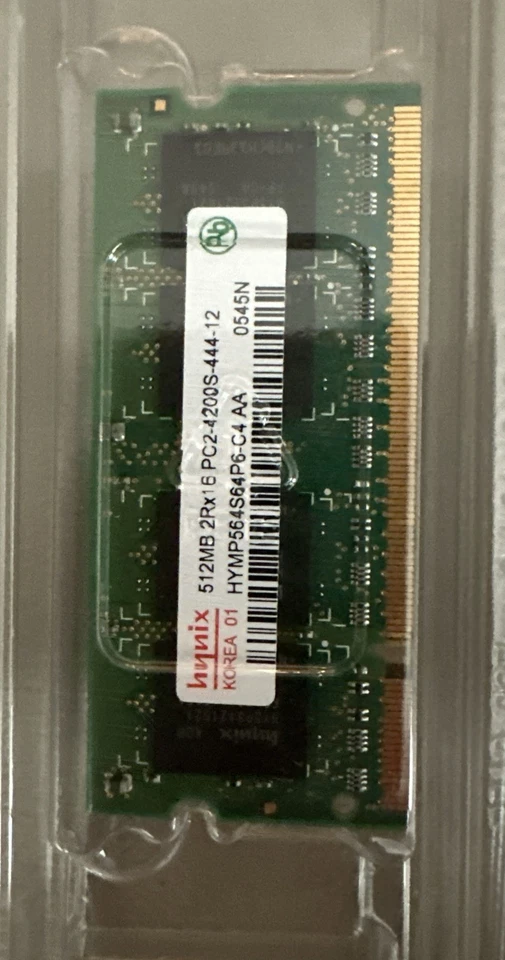 Hynix 512MB 2Rx16 PC2-4200S-444-12 HYMP564S64P6-C4-AA Memory - Image 4 of 4