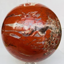 Natural Red jasper ball quartz crystal Sphere Reiki energy healing 11700g