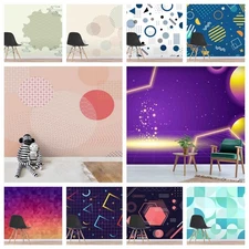 3D Geometric Background Self-adhesive Wallpaper Removable Wallpaper Wall Mural
