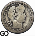 1897-O Barber Quarter, Better New Orleans Date