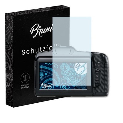 Bruni 2x Folie für Blackmagic Design Pocket Cinema Camera 6K G2 Schutzfolie