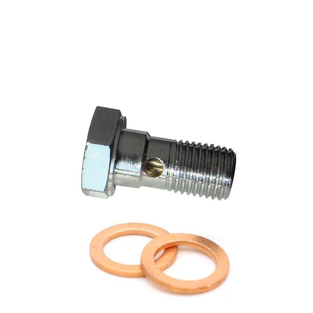 Pro Series 10mm Brake Caliper Banjo Bolt Single Bleed Includes Washers