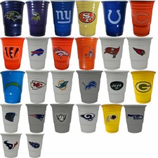 New 18 Football League Game Day Plastic Cups 18 Oz Licensed