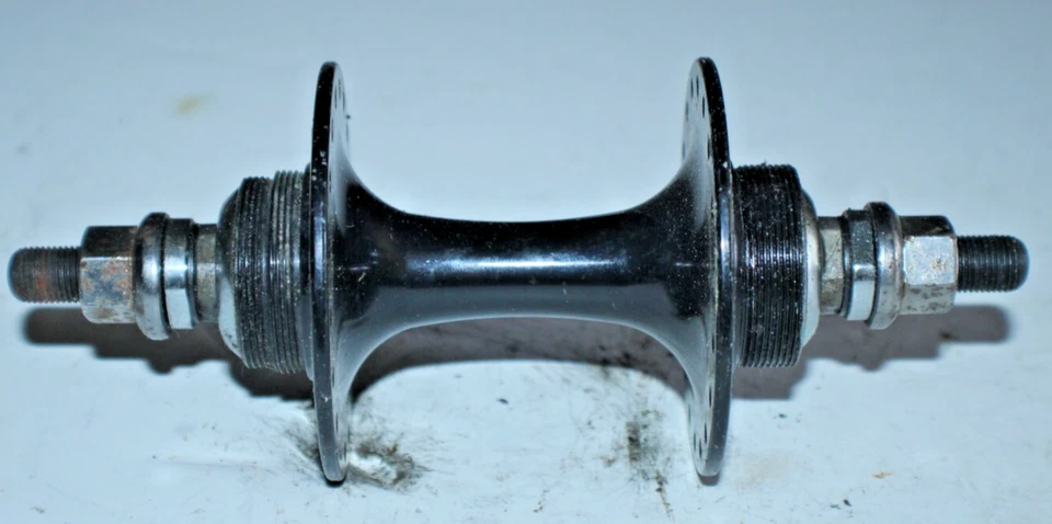 Задняя велосипедная втулка Flip-Flop с фиксированной передачей из нержавеющей стали черная 32H 120 мм гайка/болт высокий фланцевый трек - Изображение 4 из 4