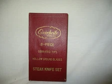 Vintage Everbrite Stainless Steel Steak Knives Box