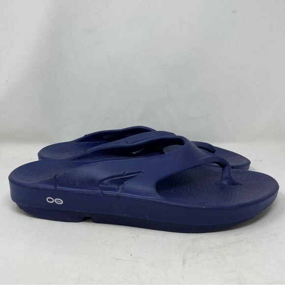 Oofos Men s 12 Ooriginal Blue Thong Flip Flop Sandals eBay
