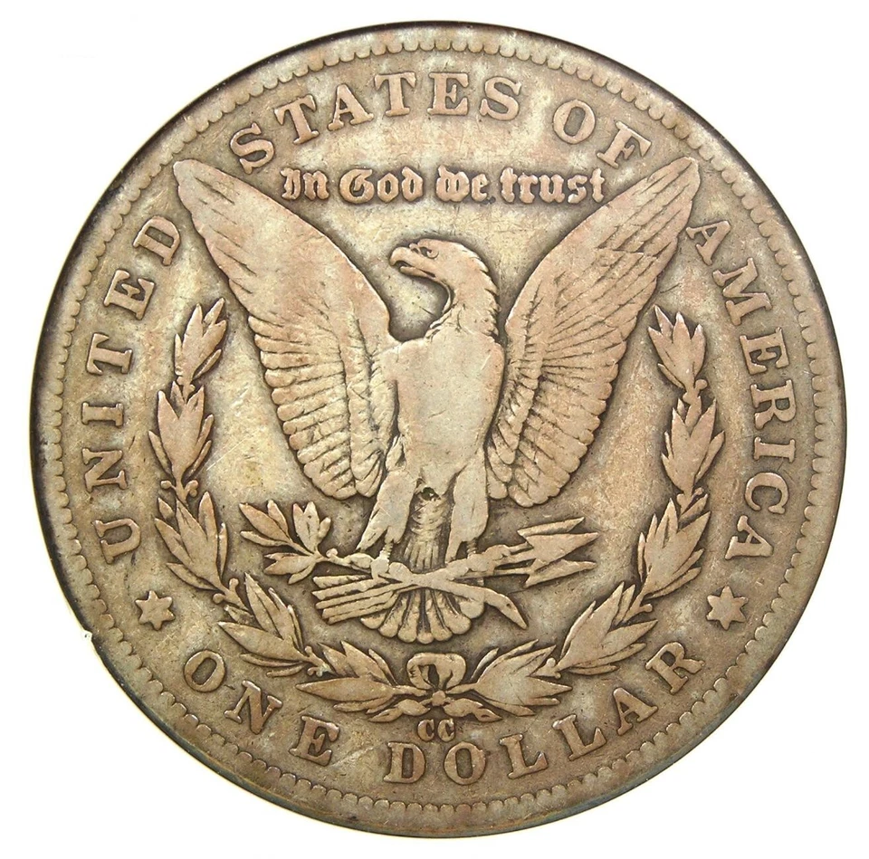 1889-CC Morgan Silver Dollar $1 Carson City Coin - ANACS F12 Details - Rare Date - Image 4 of 4