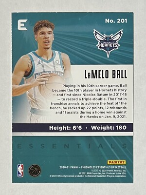LaMelo Ball 2020-21 Panini Chronicles Essentials Basketball RC
