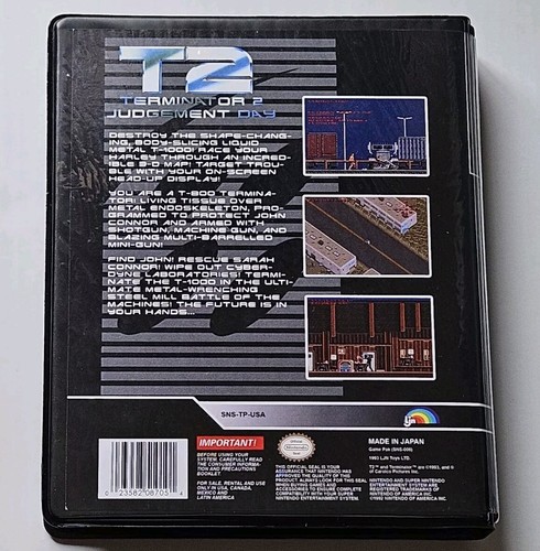 Terminator 2: Judgement Day (Super Nintendo) SNES Case Bo BEST Quality Available - Picture 2 of 5