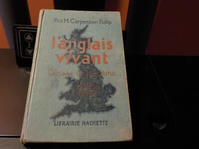 Livre l'Anglais Vivant, Hachette 1938, Edition Bleue - Photo 1/4